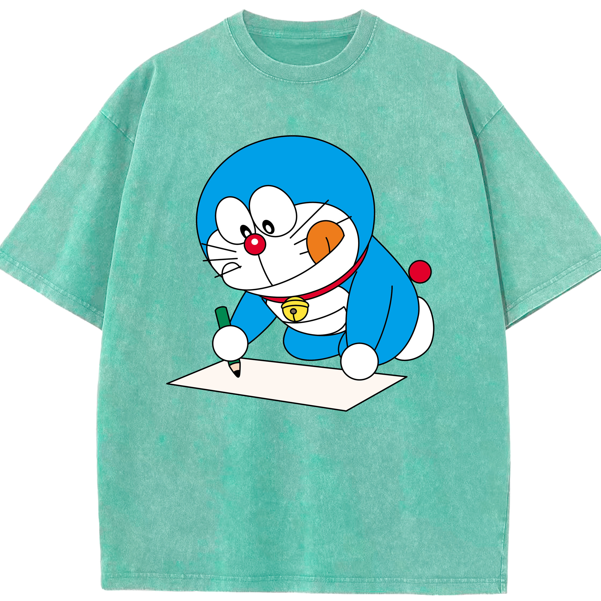 （画像用） ドラえもん Doraemon 綿100% ヴィンテージ風 半袖Tシャツ（フロントプリント）